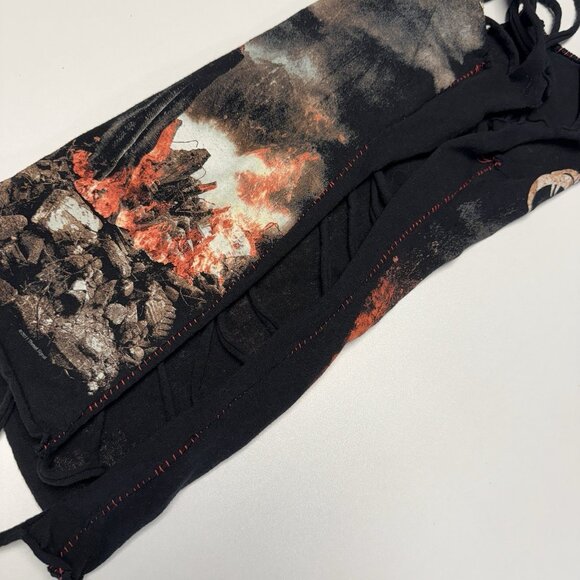 Vintage Threat Signal Band Tee Womens Top Rework Custom XS - Picture 6 of 8